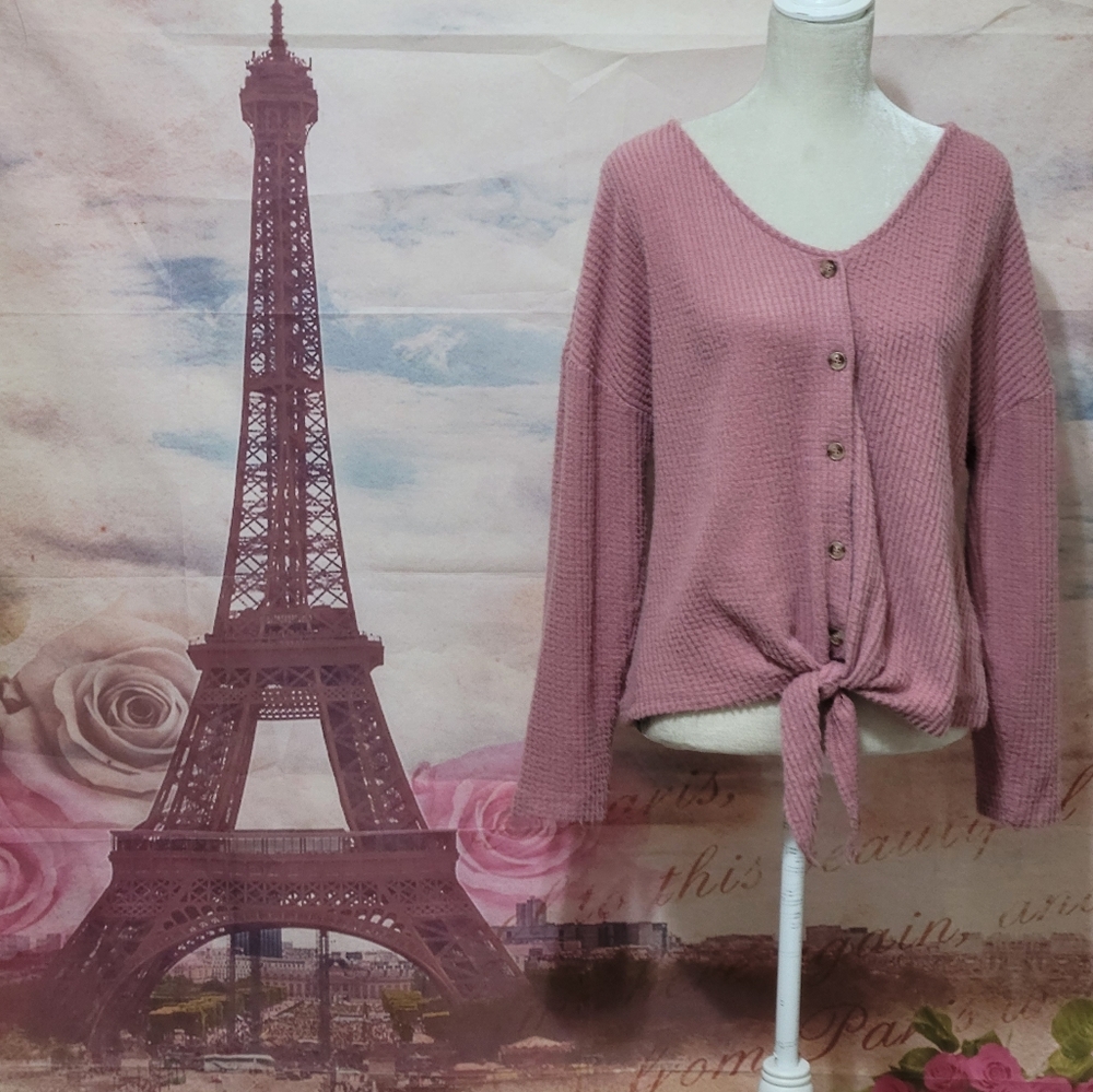 Another Reason pink sweater top
